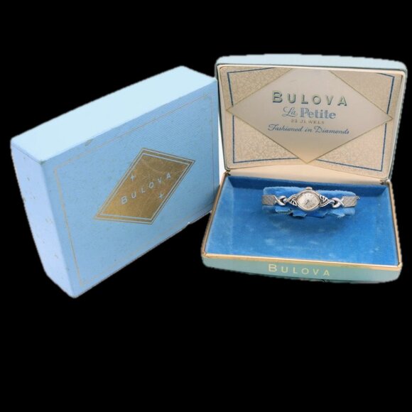 Vintage 14.5mm Bulova V15844 La Petite 23 JewelMen\'s Wristwatch 5AD 10k RGP main image 4